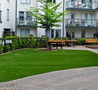 Hotel artificial grass