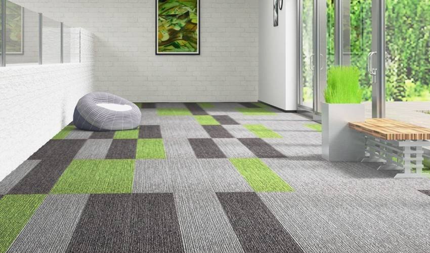 Pattern design carpet tiles