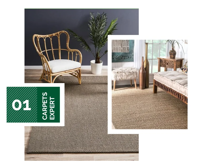 Sisal carpet for home and office