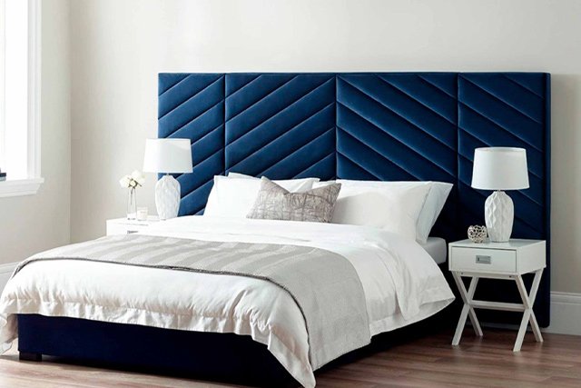 Modern blue Bed headboard in Dubai