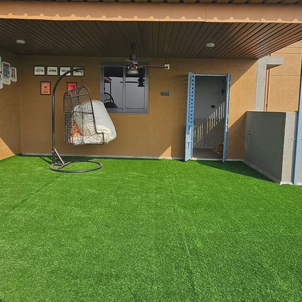 Artificial grass install on roof in Al quoz