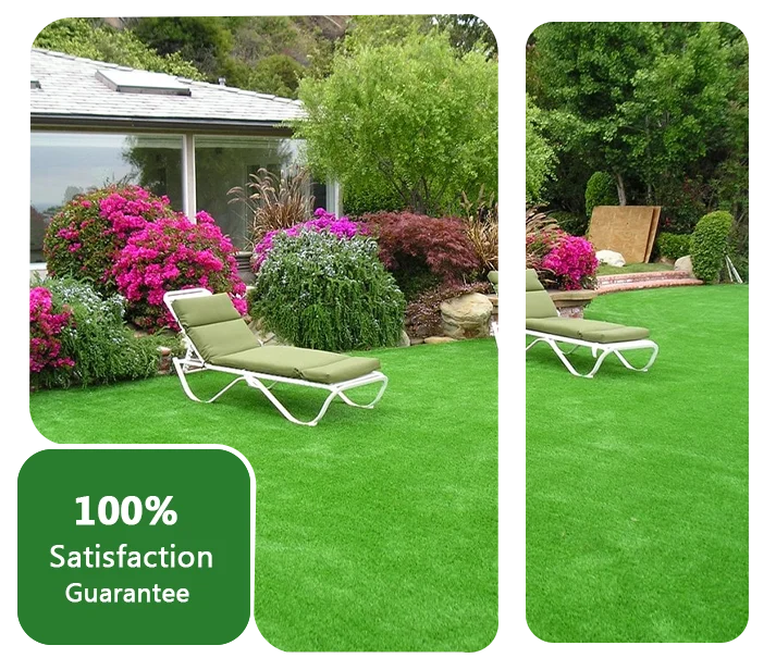 artificial grass installed in Home garden