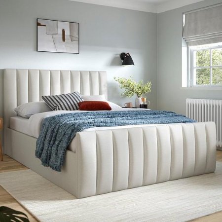 Cream Color Ottoman Bed