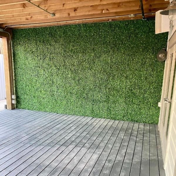 outdoor artificial grass wall