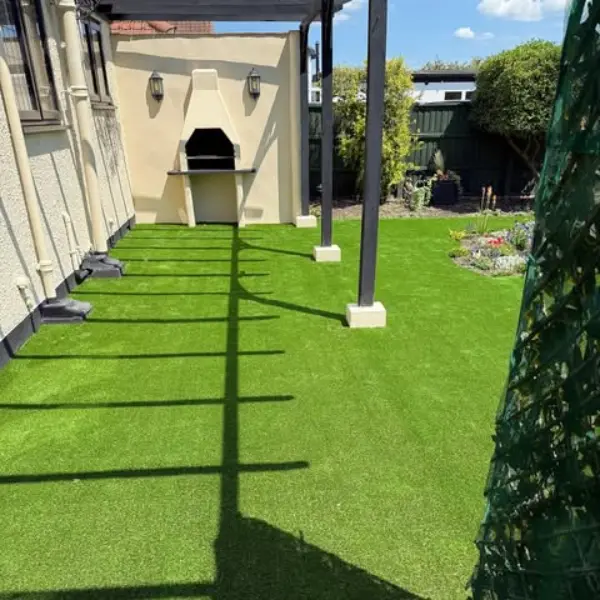 artificial grass patio project in Dubai