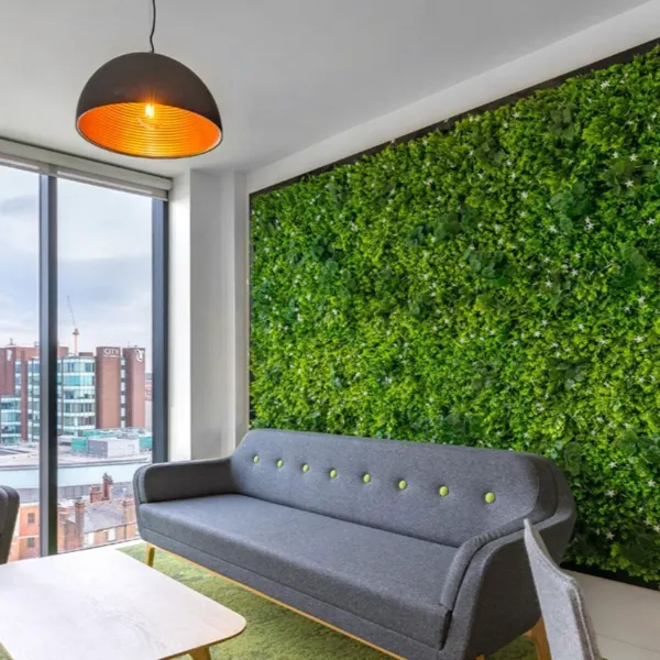 green-wall-panel install in apartment Dubai