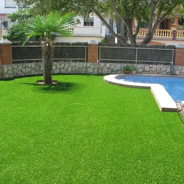 hotel artificial grass install around pool