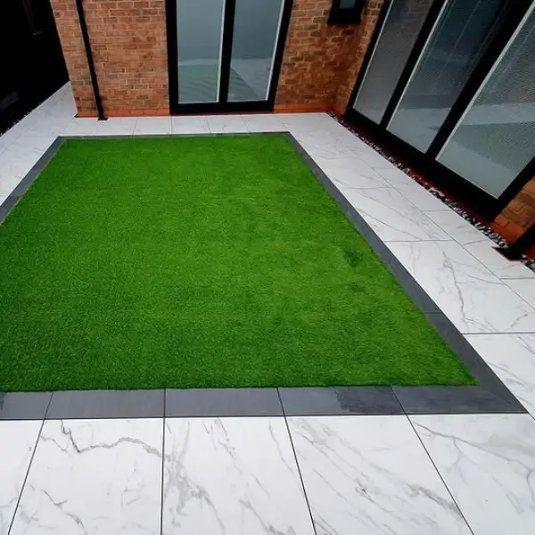 artificial grass landscape project in Dubai