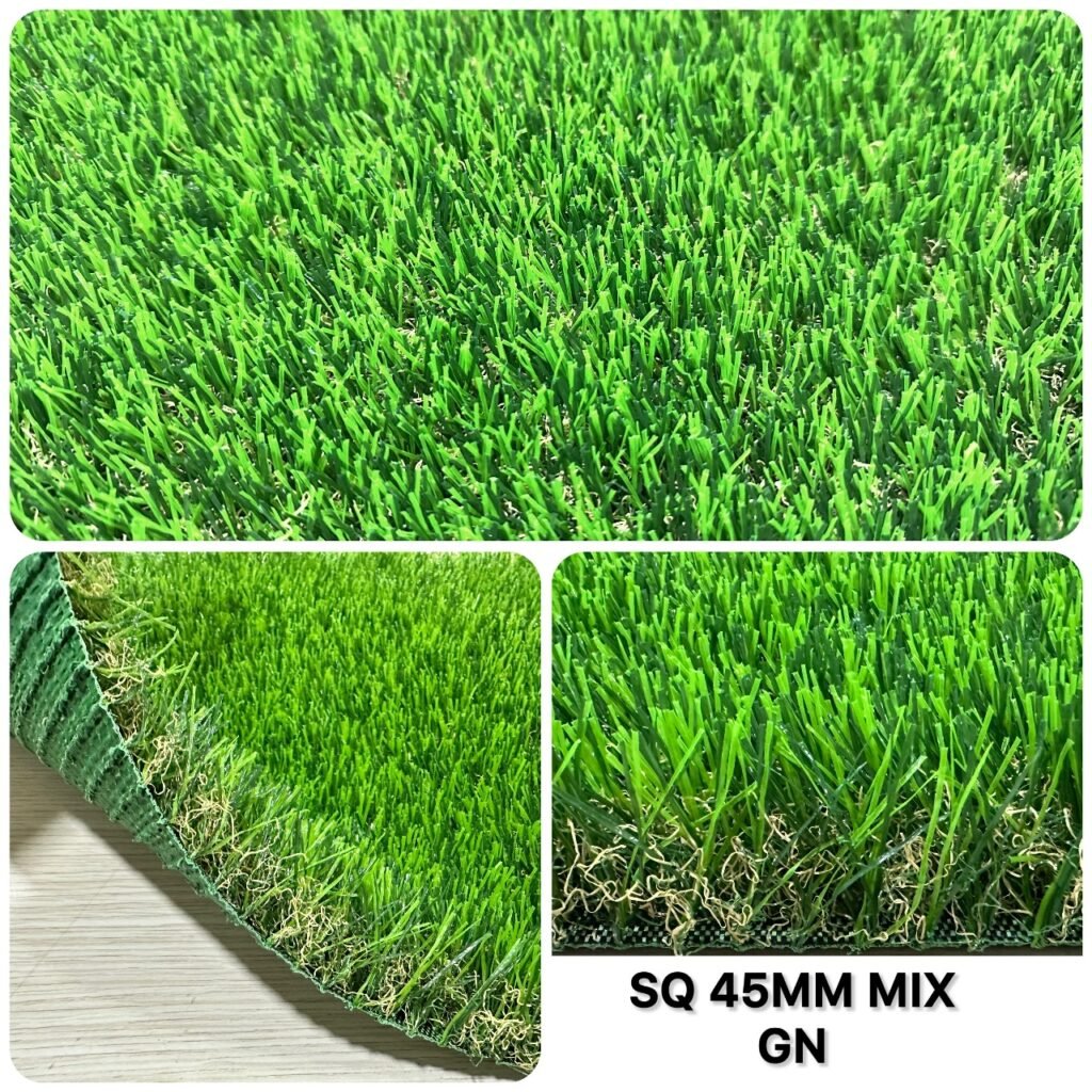 sq 45mm mix gn artificial grass