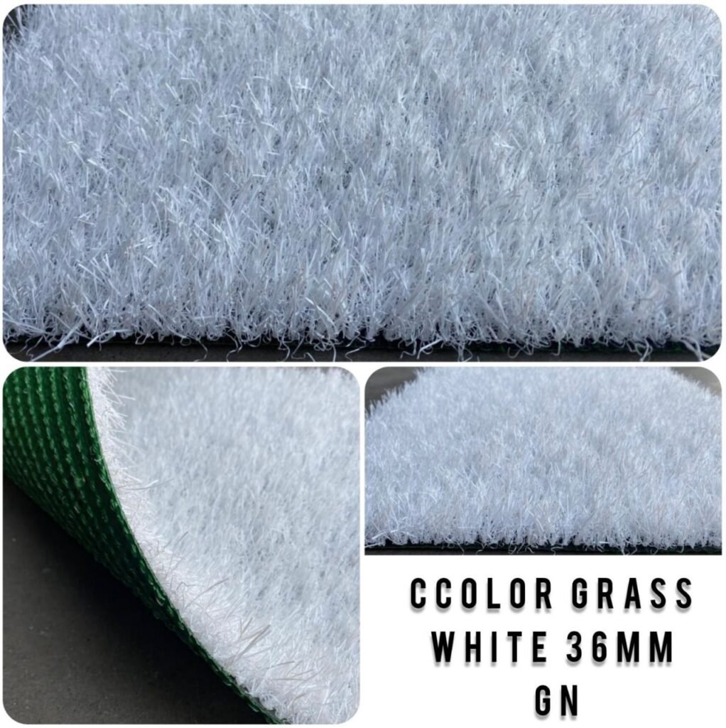 white 36mm artificial grass