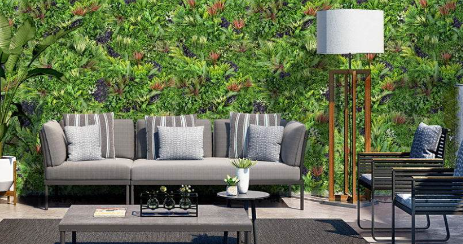 Combo of 3 Charm Premium Artificial Plants Green Wall Panels