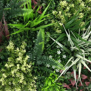 Premium Artificial Plants 3D Green Wall Panel 1m x 1m - Riverbank