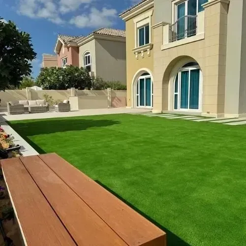 A-Home-front-lawn-with-artificial
