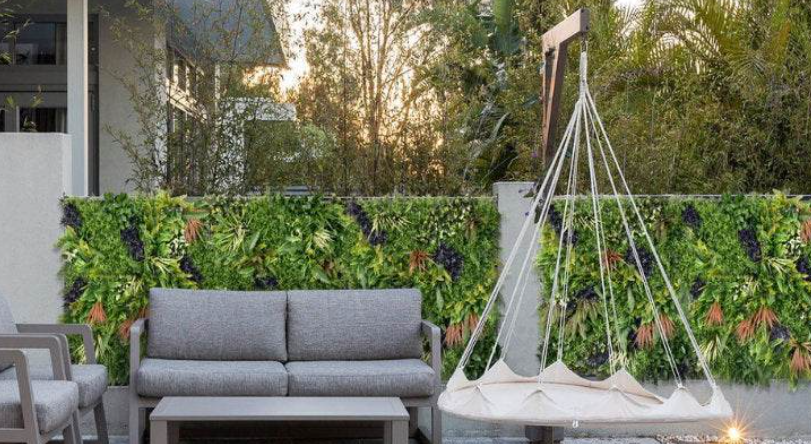 Premium Artificial Plants Green Wall Panel - Charm C - Image 2