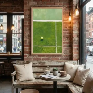 Tennis Grass Canvas Wall Art