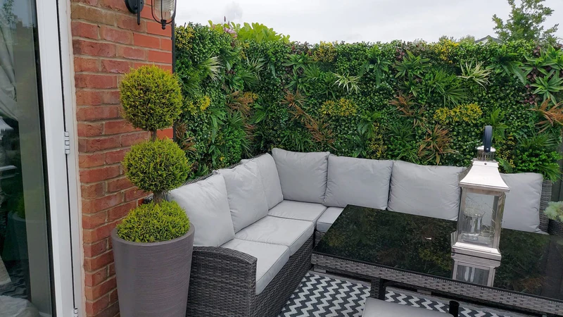 Botanical Artificial Green Wall Panel - Image 4