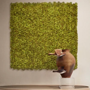Moss Olive Green Artificial Moss Living Wall Panel