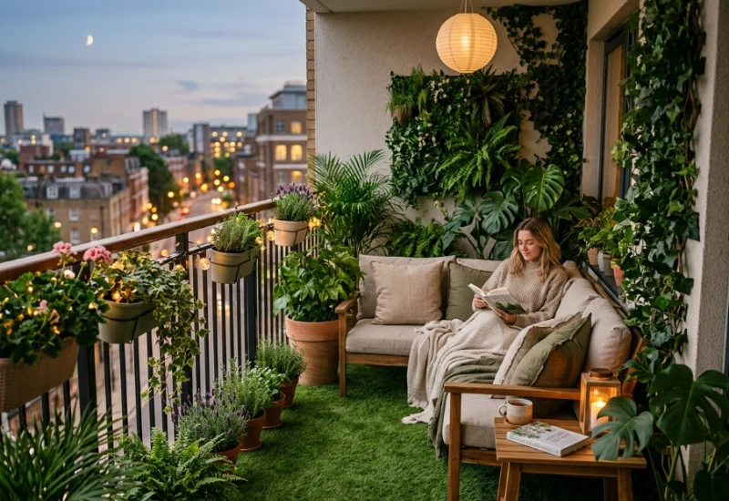 Create your private green retreat with balcony artificial grass
