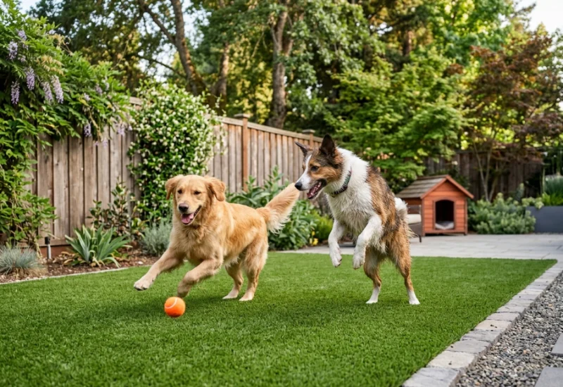 Durable, mud-free pet grass that handles the most energetic dogs