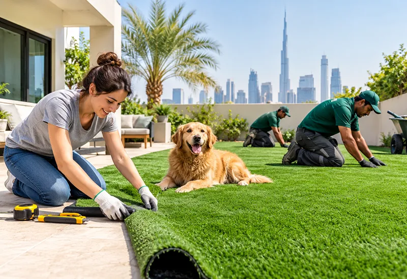 DIY or Professional Pet Turf Installation in Dubai