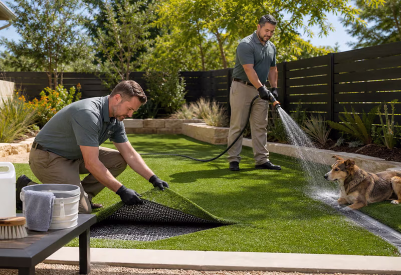 What Should Be Under Pet Artificial Grass for Drainage